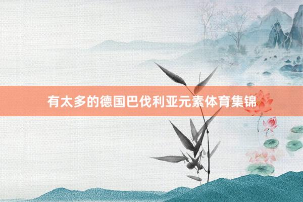 有太多的德国巴伐利亚元素体育集锦